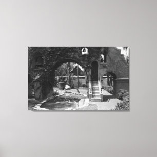 Toile Cour d'auberge de mission de rive, CA Photograp
