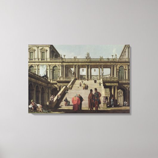 Toile Cour du château, 1762 (Recto)