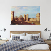 Toile Cour du Château de Warwick Canaletto (Insitu(Chambre))