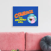 Toile Courage du chien lâché | Afficher le logo (Insitu(Salon))