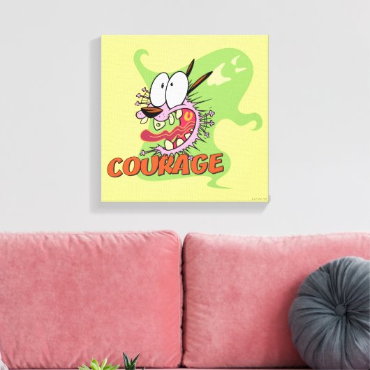 Toile Courage du chien lâché | Graphique fantôme (Insitu(Salon))