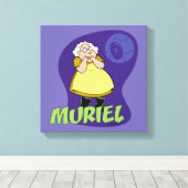 Toile Courage du chien lâché | Muriel Graphic (Insitu (Plancher de Bois))