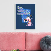 Toile Courage du chien lâché | Où est tout le monde ? (Insitu(Salon))