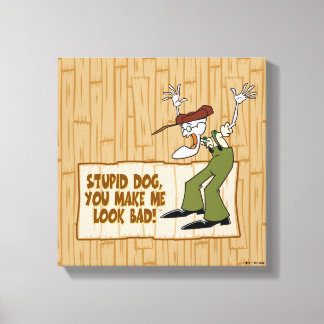Toile Courage du chien lâché | Tu Me Fais Mal L'Air !