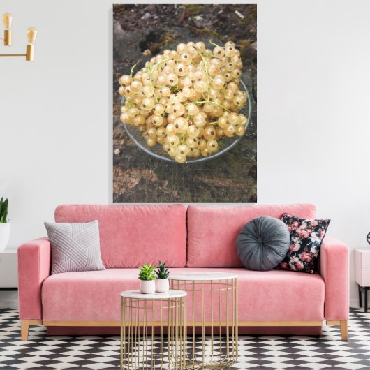 Toile Courants blancs Bio Du Jardin (Insitu(Salon))