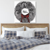 Toile Courbe avec texte (Insitu(Chambre))