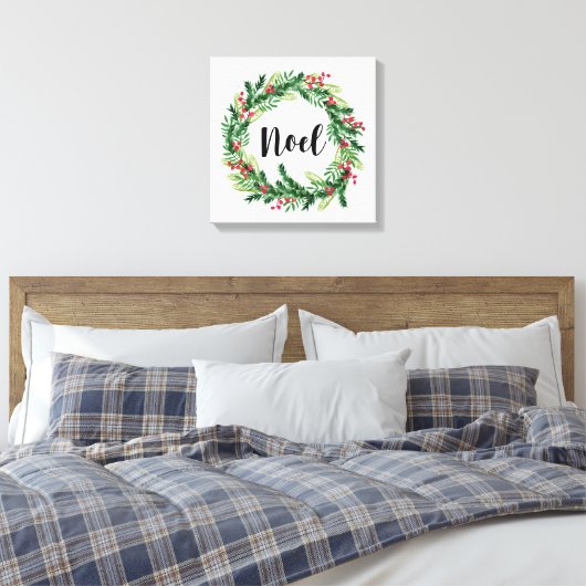 Toile Courbe d'aquarelle de Noël (Insitu(Chambre))