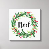 Toile Courbe d'aquarelle de Noël (Recto)