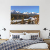 Toile Courbe de morant enneigé et rivière Bow (Insitu(Chambre))