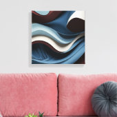 Toile Courbes contemporaines (Insitu(Salon))