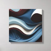 Toile Courbes contemporaines (Recto)