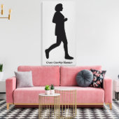 Toile Coureur de fond Silhouette féminine Canvas (Insitu(Salon))