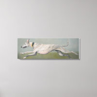 Courir Greyhound Dog Art Canvas Imprimer