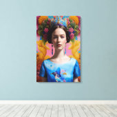 Toile Couronne bleue princesse décontractée (Insitu (Plancher de Bois))