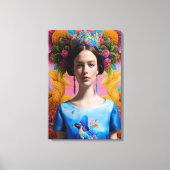 Toile Couronne bleue princesse décontractée (Recto)