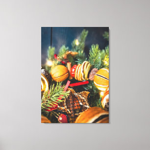 Toile Couronne de Noël