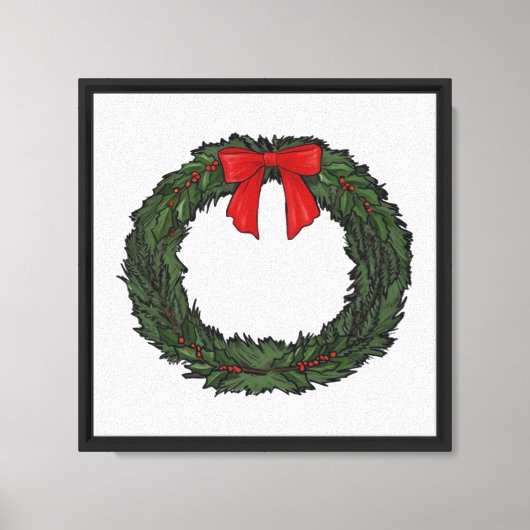 Toile Couronne de Noël Classique (Recto)