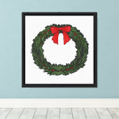 Toile Couronne de Noël Classique (Insitu (Plancher de Bois))