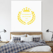 Toile Couronne d'or et Royaume de Dieu Bible Verse (Insitu(Chambre))