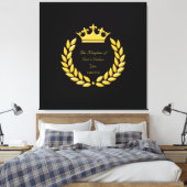Toile Couronne d'or et Royaume de Dieu Bible Verse (Insitu(Chambre))