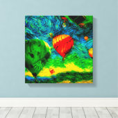 Toile Course de ballons dans le ciel spectaculaire (Insitu (Plancher de Bois))