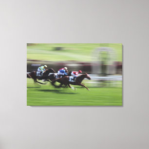 Toile course de cheval