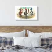 Toile Course De Cheval vintage Devant Tous (Insitu(Chambre))