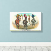 Toile Course De Cheval vintage Devant Tous (Insitu (Plancher de Bois))