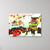 Toile Course de chevaux en hiver par Clarence Gagnon (Recto)