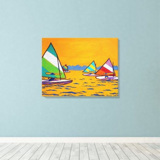 Toile Course de voiliers Sunfish (Insitu (Plancher de Bois))