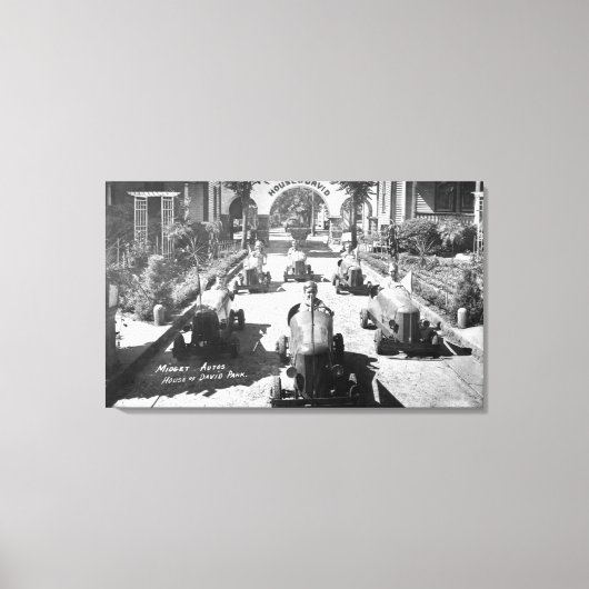 Toile Course d'enfants en voitures miniatures (Recto)