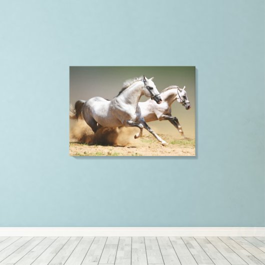 Toile Course des chevaux du vent (Insitu (Plancher de Bois))