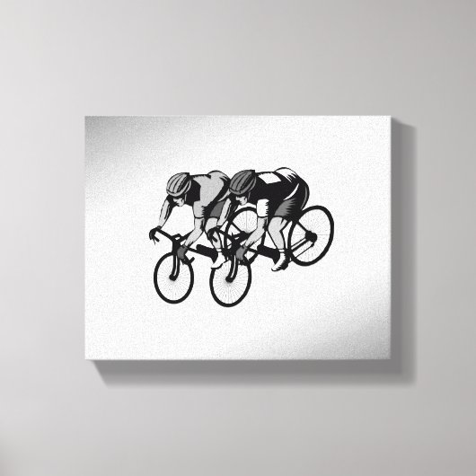 Toile Courses à vélo Argent (Recto)