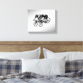 Toile Courses à vélo Argent (Insitu(Chambre))