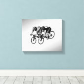 Toile Courses à vélo Argent (Insitu (Plancher de Bois))