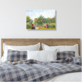 Toile Courting Couples in the Voyer d'Argenson Park Gogh (Insitu(Chambre))