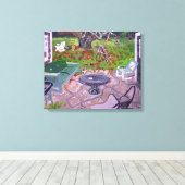 Toile Courtyard Old Hamptons Maison Amagansett (Insitu (Plancher de Bois))