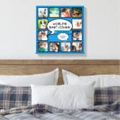 Toile Cousin Photo Collage Blue Comic Book Fun (Insitu(Chambre))