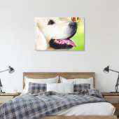 Toile Coussin décoratif Labrador et papillon (Insitu(Chambre))