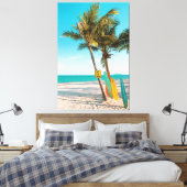 Toile Coussin jetable planches de surf sur la plage (Insitu(Chambre))