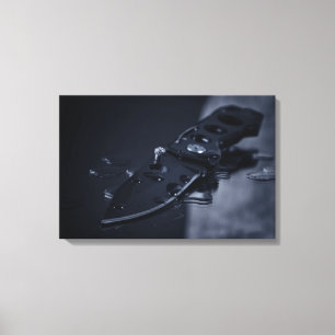 Toile Couteau sur noir