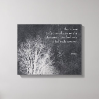 Toile coutume "c'est l'amour" citation de rumi