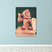 Toile Couvercle d'urne avec une figure de guerrier (Insitu (Plancher de Bois))