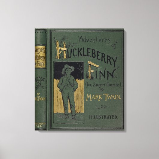 Toile Couverture de 'Adventures of Huckleberry Finn' par (Recto)
