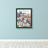 Toile Couverture de la vie quotidienne à New York (Insitu (Plancher de Bois))