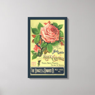 Toile Couverture de livre d'art sur la culture des roses