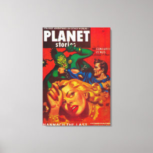Toile Couverture de magazine d'histoires de planète 8