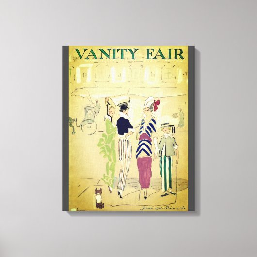 Toile Couverture de magazine Vintage Vanity Fair (Recto)