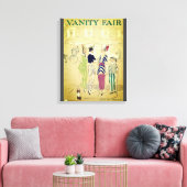 Toile Couverture de magazine Vintage Vanity Fair (Insitu(Salon))
