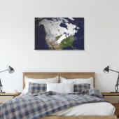 Toile Couverture de neige d'hiver dans l'hémisphère nord (Insitu(Chambre))